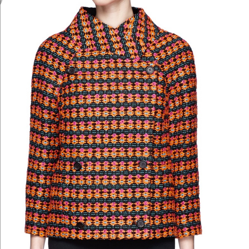 J Crew Collection Neon Tweed Jacket - Picture 5 of 5